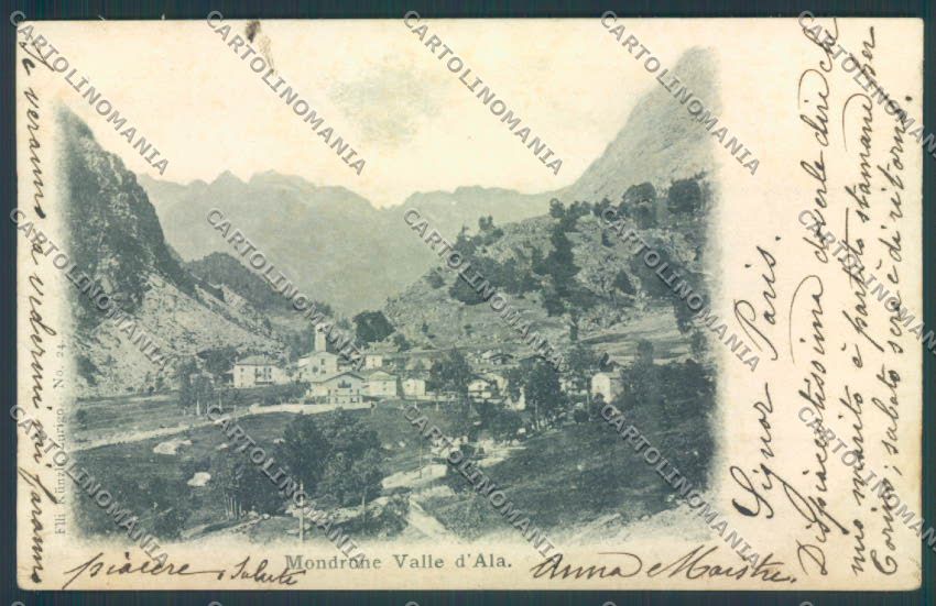 Torino Ala di Stura Mondrone cartolina ZT0581 – fronte