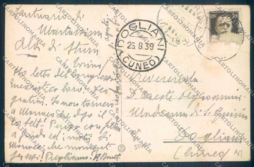 Torino Ala di Stura Martassina cartolina ZT0582 – retro