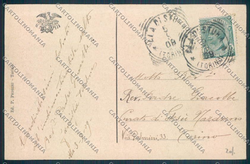 Torino Ala di Stura Cresto cartolina ZT0587 – retro