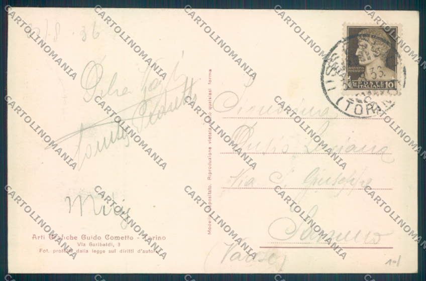 Torino Balme Pian della Mussa cartolina ZT0608 – retro