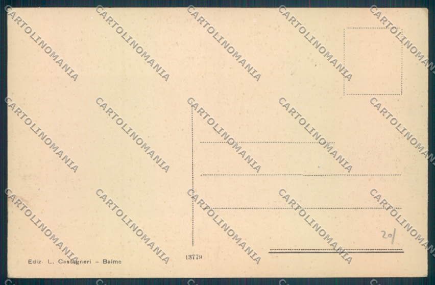 Torino Balme Pian della Mussa Rifugio CAI cartolina ZT0618 – retro
