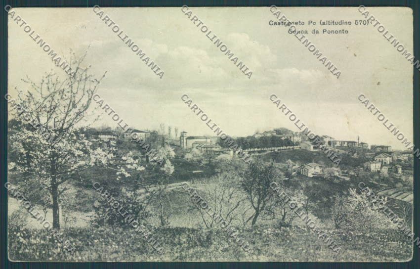 Torino Castagneto Po Genta PIEGHE cartolina ZT0703 – fronte