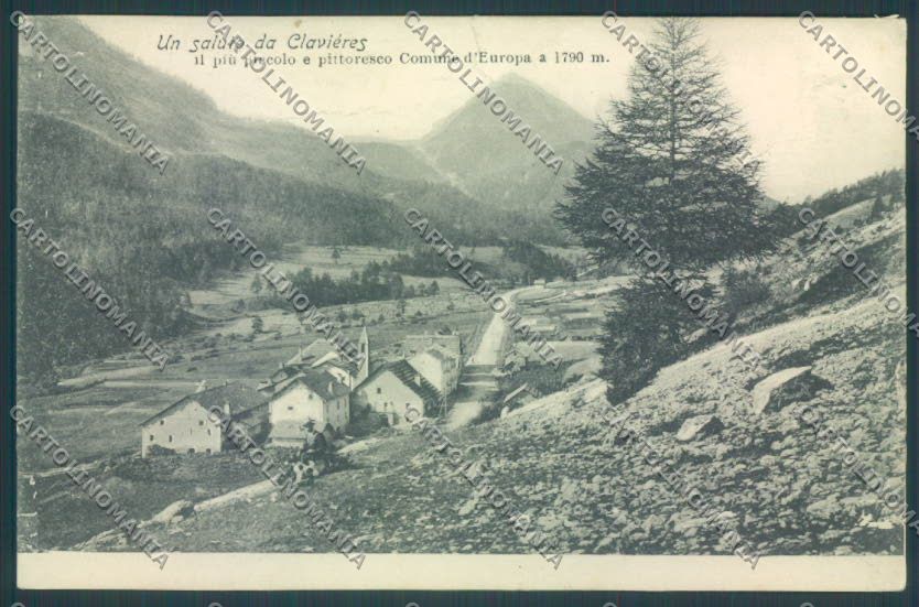 Torino Claviere STRAPPO PIEGA cartolina ZT0804 – fronte