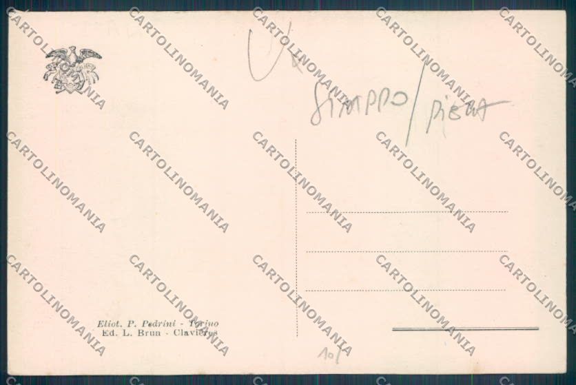 Torino Claviere STRAPPO PIEGA cartolina ZT0804 – retro