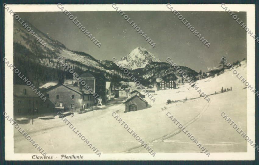 Torino Claviere Nevicata Foto cartolina ZT0820 – fronte