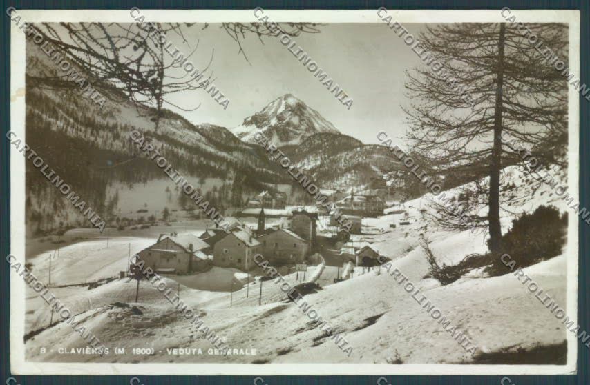 Torino Claviere Nevicata Foto cartolina ZT0822 – fronte