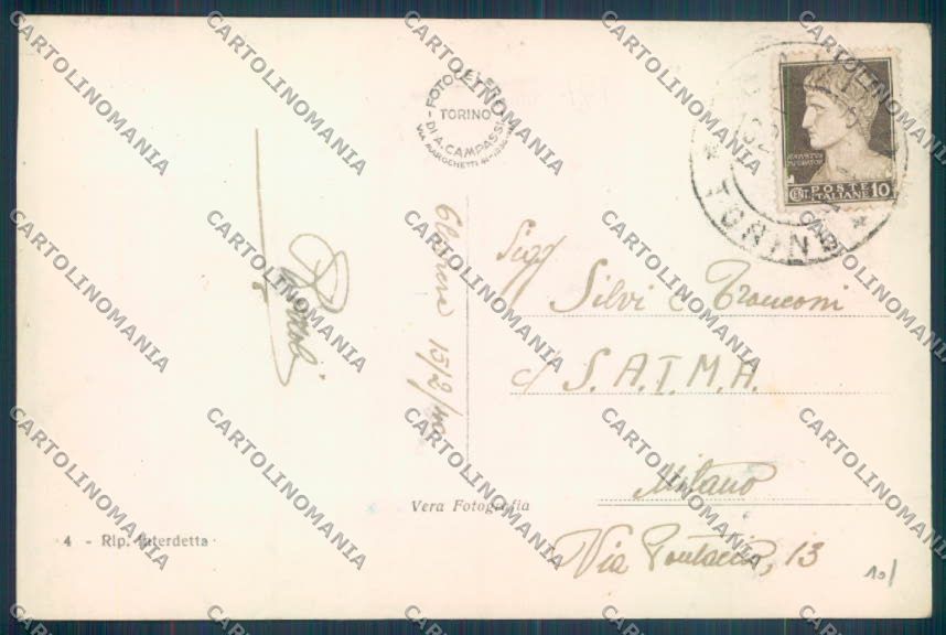 Torino Claviere Monginevro Foto cartolina ZT0827 – retro