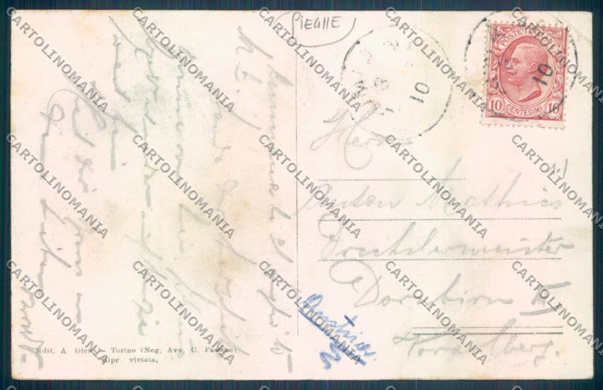 Torino Cumiana PIEGHE cartolina ZT0837 – retro