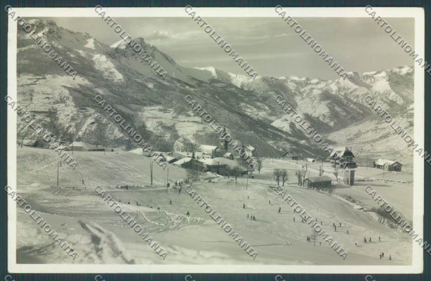 Torino Sauze d'Oulx Nevicata Sci Foto cartolina ZT0940 – fronte