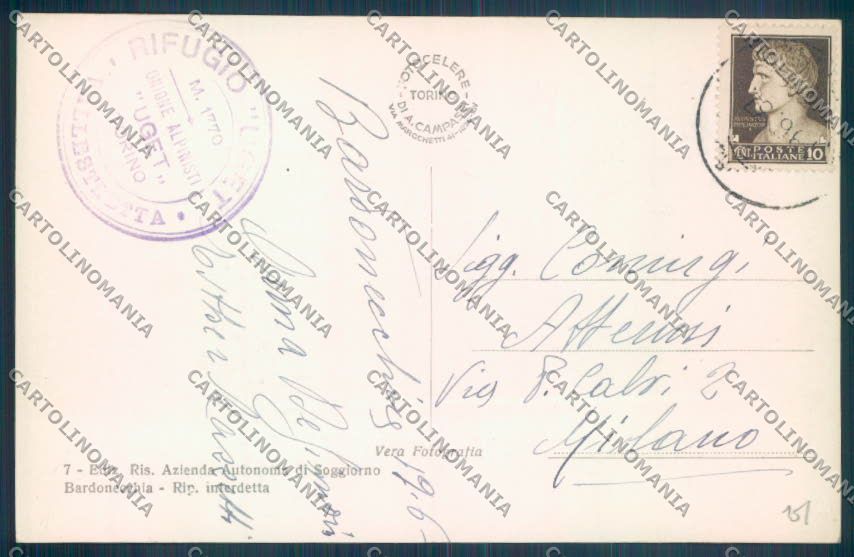 Torino Bardonecchia Foto cartolina ZT0992 – retro