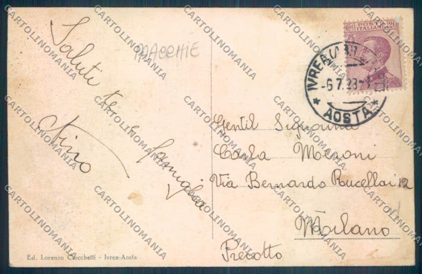 Torino Ivrea MACCHIE cartolina ZT1021 – retro