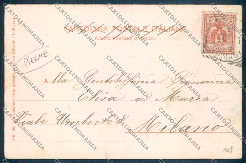 Torino Ivrea PIEGHE cartolina ZT1036 – retro