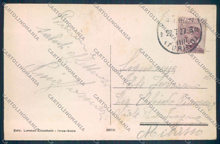 Torino Ivrea cartolina ZT1042 – retro