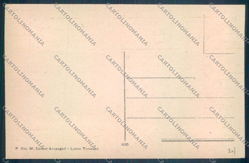 Torino Lanzo Torinese cartolina ZT1086 – retro
