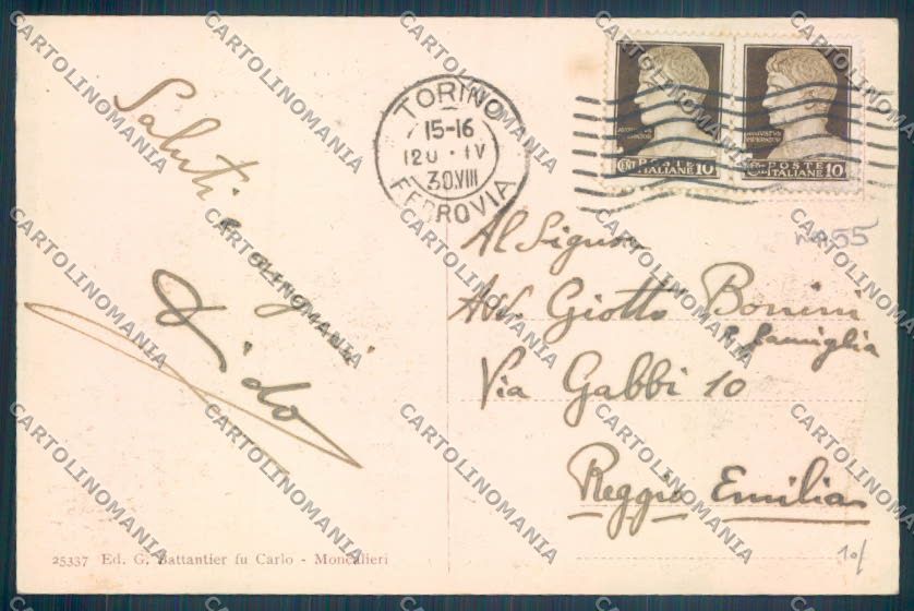 Torino Moncalieri cartolina ZT1098 – retro