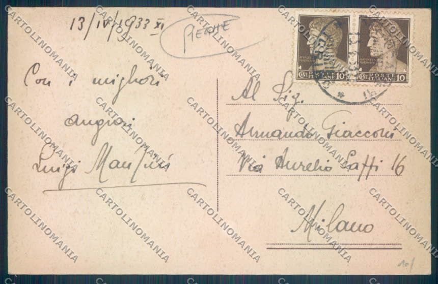 Torino Moncalieri PIEGHE cartolina ZT1102 – retro