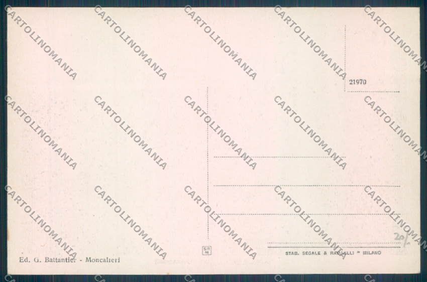 Torino Moncalieri Casa Littoria cartolina ZT1138 – retro