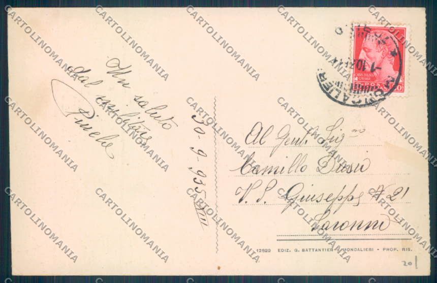 Torino Moncalieri cartolina ZT1144 – retro