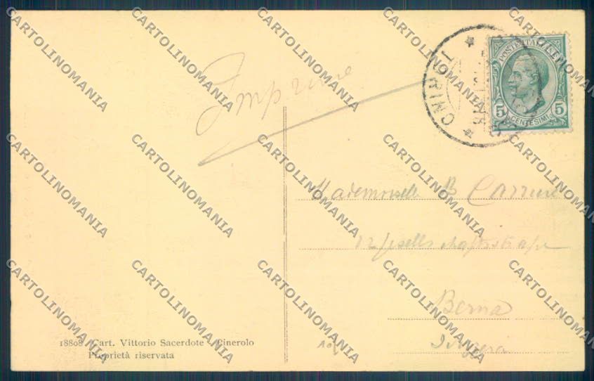 Torino Pinerolo cartolina ZT1151 – retro