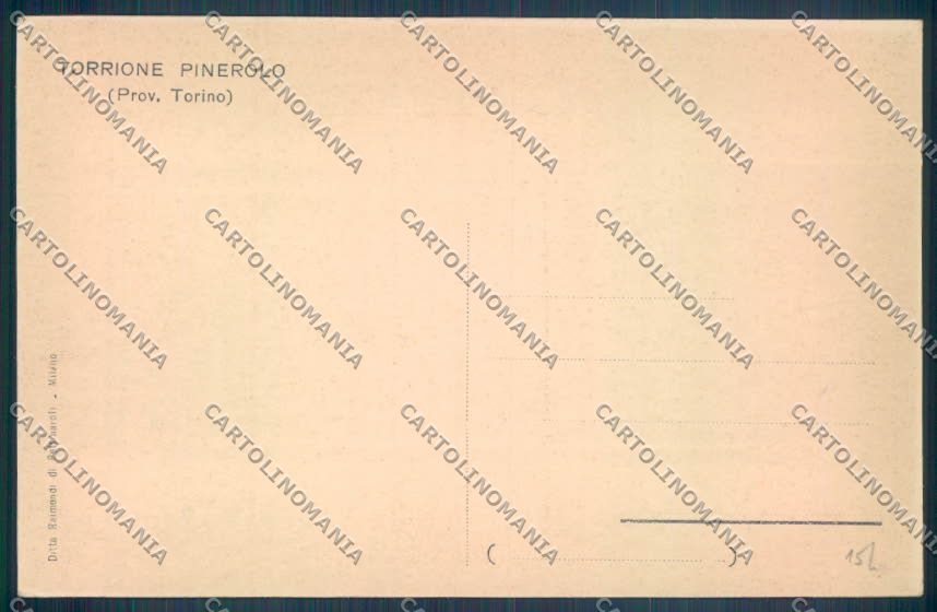 Torino Pinerolo Torrione cartolina ZT1190 – retro