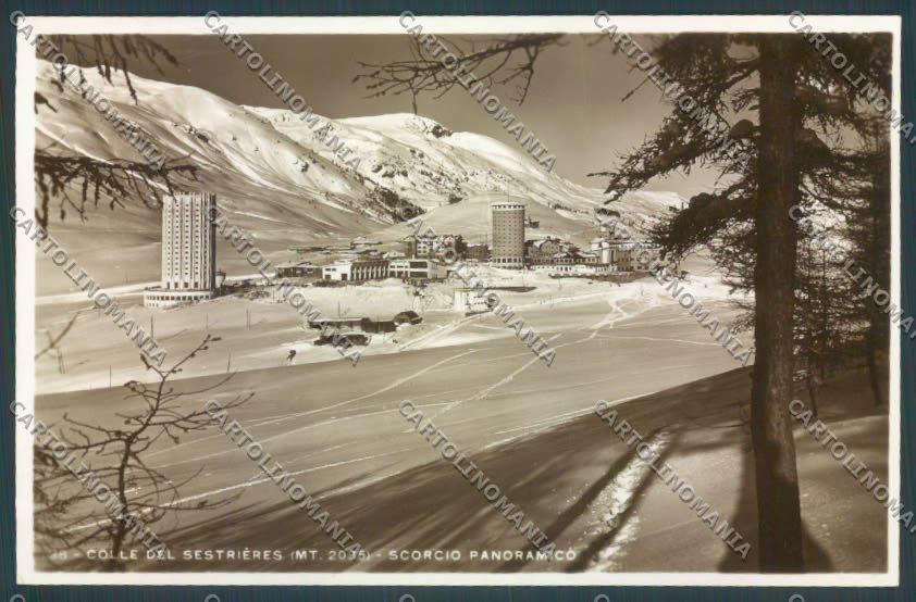 Torino Sestriere Nevicata Foto cartolina ZT1238 – fronte