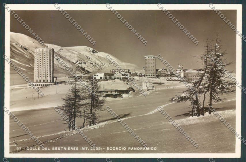 Torino Sestriere Nevicata Foto cartolina ZT1239 – fronte