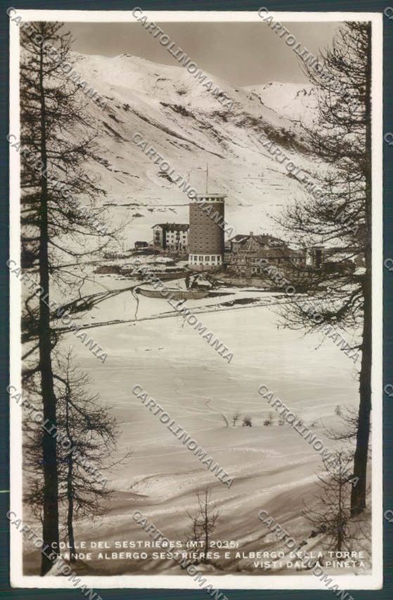 Torino Sestriere Nevicata Foto cartolina ZT1243 – fronte
