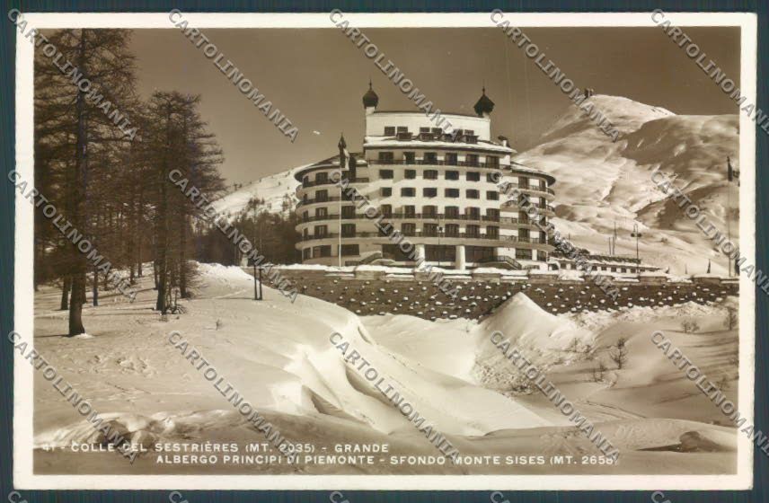 Torino Sestriere Nevicata Foto cartolina ZT1248 – fronte