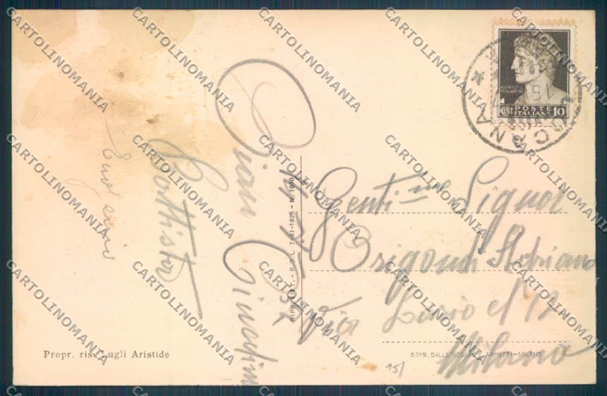 Torino Locana cartolina ZT1292 – retro