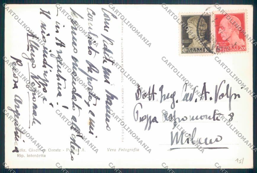 Torino Perosa Argentina Foto cartolina ZT1302 – retro