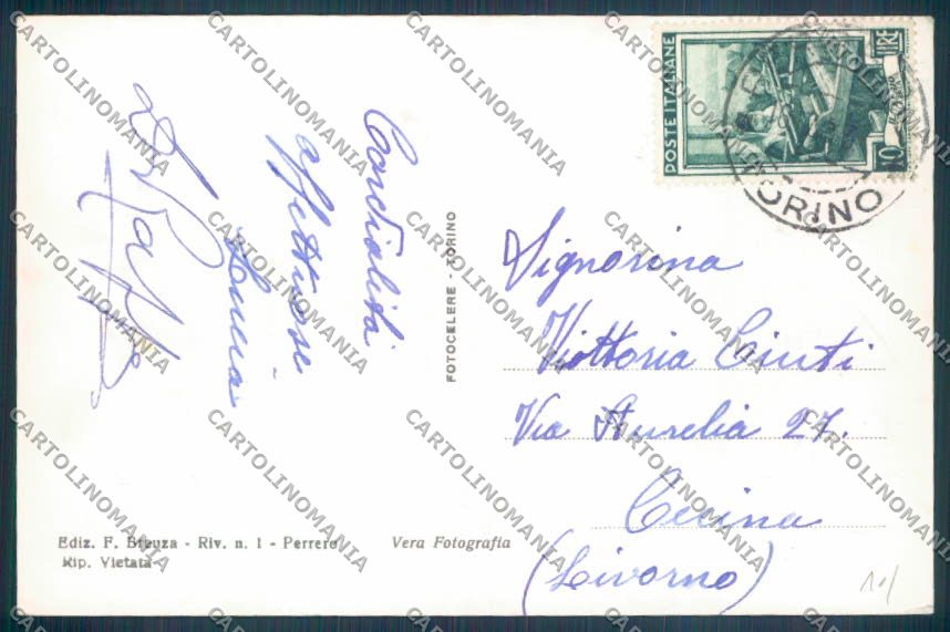 Torino Perrero Foto cartolina ZT1307 – retro
