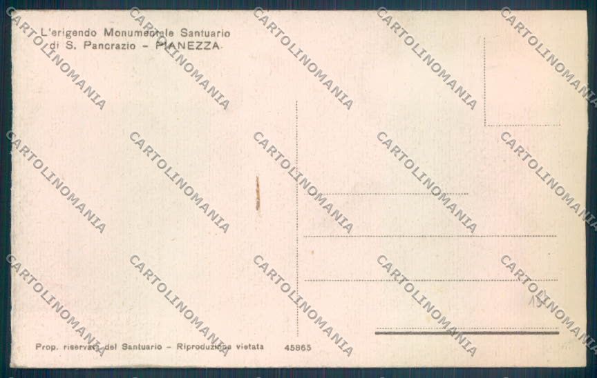 Torino Pianezza PIEGATA cartolina ZT1317 – retro
