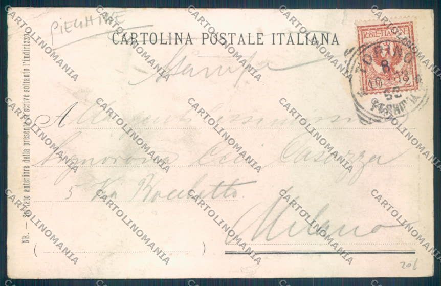 Torino Rivoli PIEGHINE cartolina ZT1375 – retro