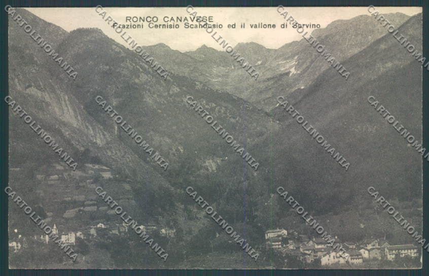 Torino Ronco Canavese cartolina ZT1385 – fronte