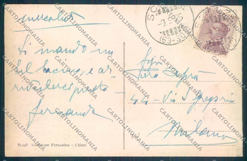 Torino Sciolze cartolina ZT1443 – retro