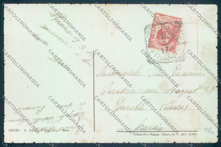 Torino Susa cartolina ZT1506 – retro