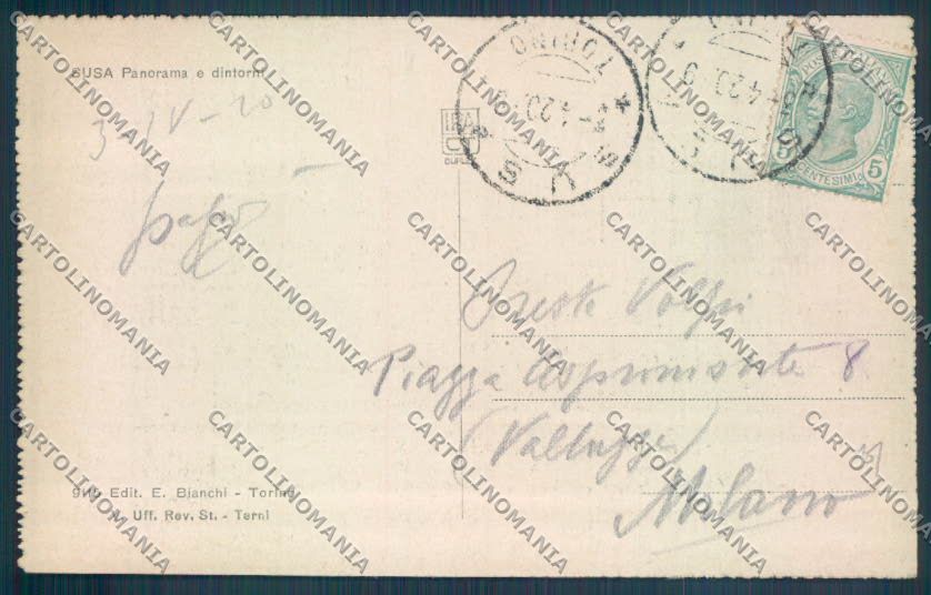 Torino Susa cartolina ZT1514 – retro