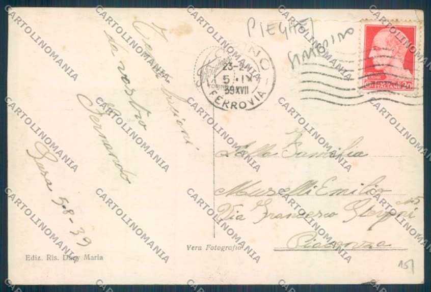 Torino Susa PIEGHE STRAPPINO Foto cartolina ZT1530 – retro