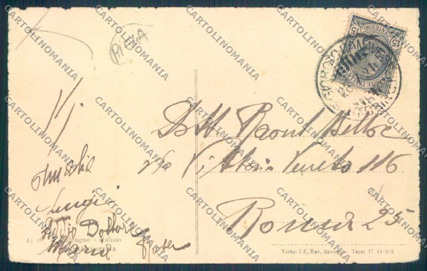 Torino San Giorgio Canavese PIEGA cartolina ZT1553 – retro