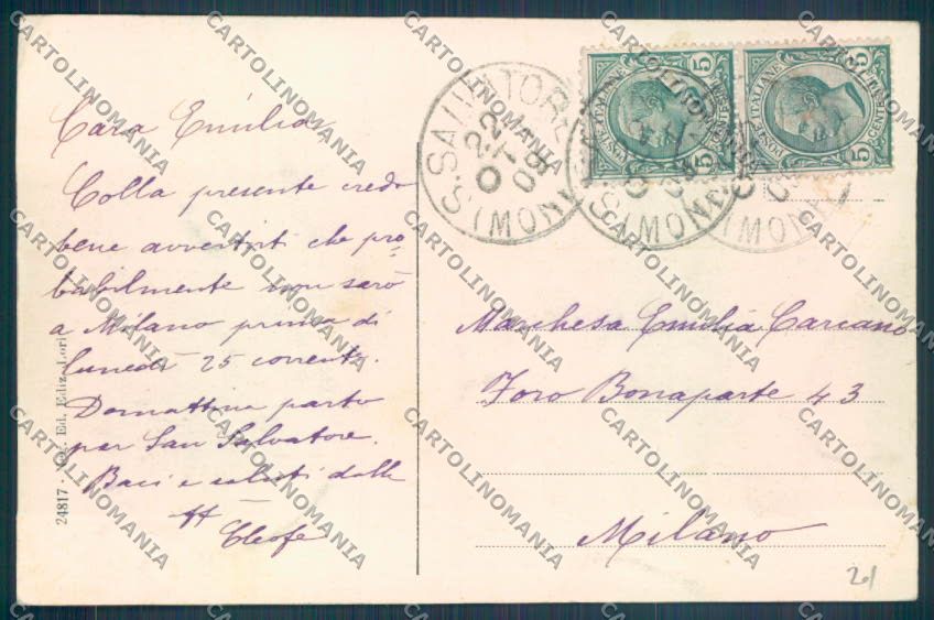 Alessandria San Giorgio Monferrato cartolina ZT1562 – retro