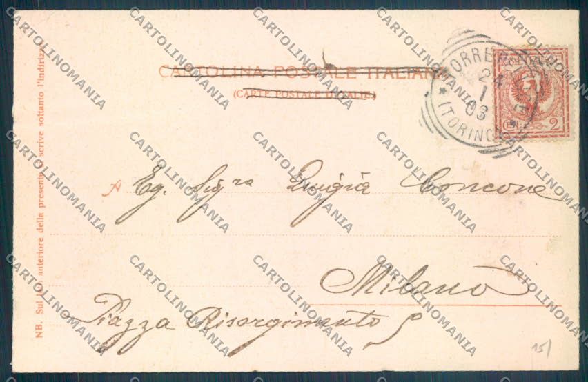 Torino Torre Pellice cartolina ZT1582 – retro