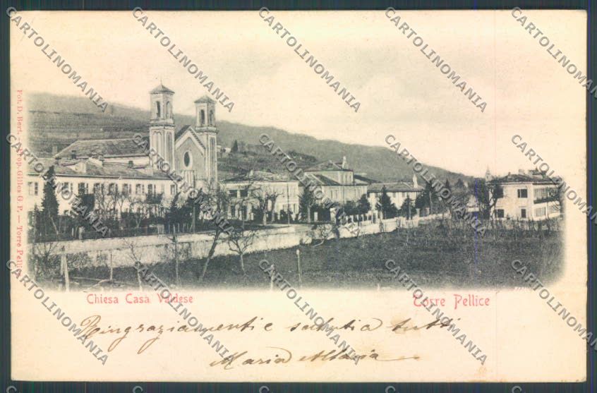 Torino Torre Pellice PIEGA cartolina ZT1589 – fronte