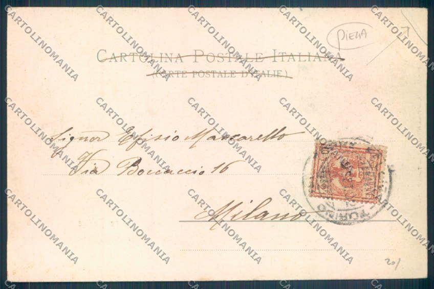 Torino Torre Pellice PIEGA cartolina ZT1589 – retro