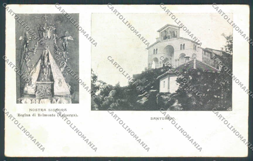 Torino Valperga Canavese Santuario Belmonte PIEGA cartolina ZT1594 – fronte