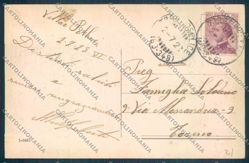 Torino Villar Pellice cartolina ZT1621 – retro
