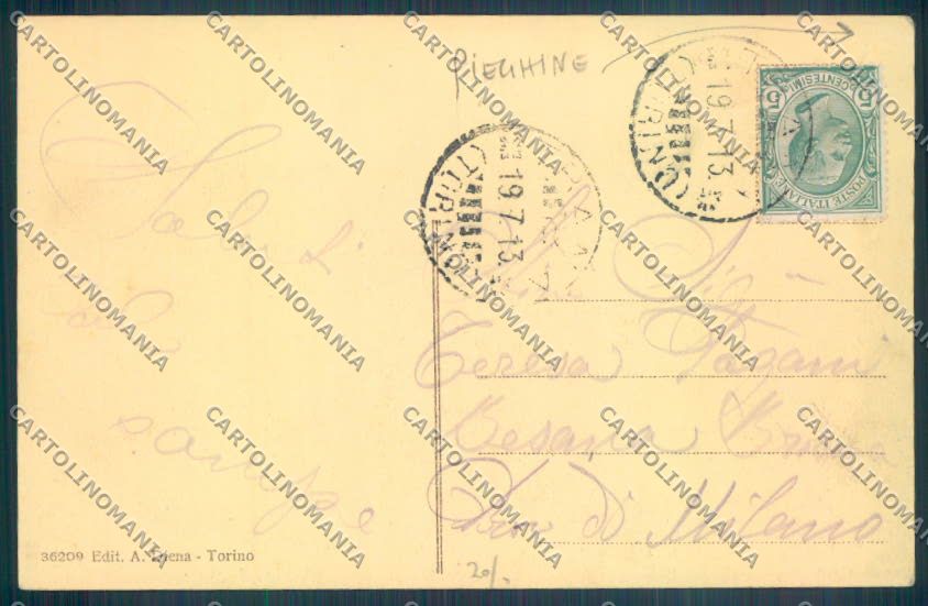 Torino Trana PIEGHINE cartolina ZT1643 – retro