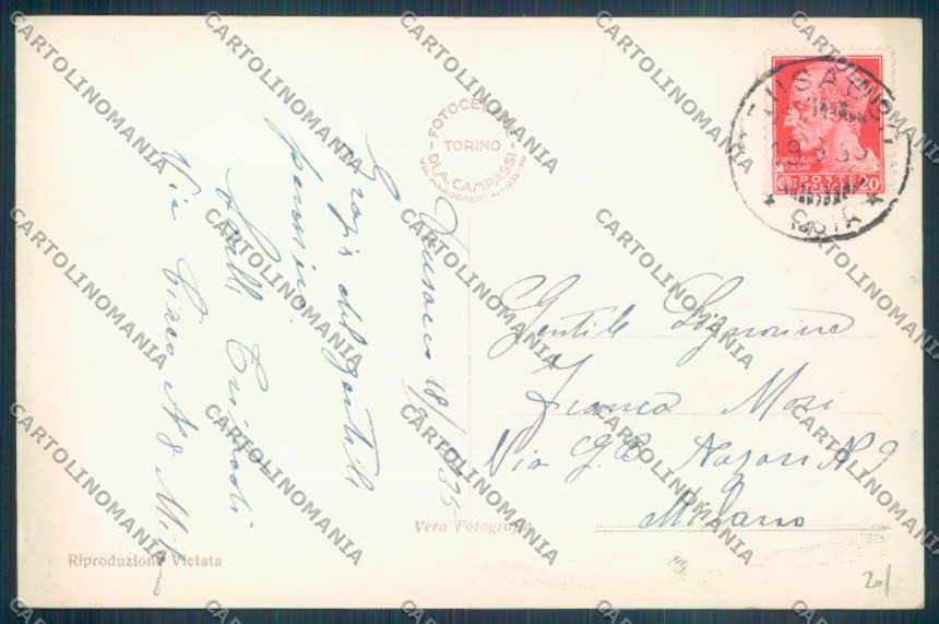 Torino Traversella Foto cartolina ZT1646 – retro