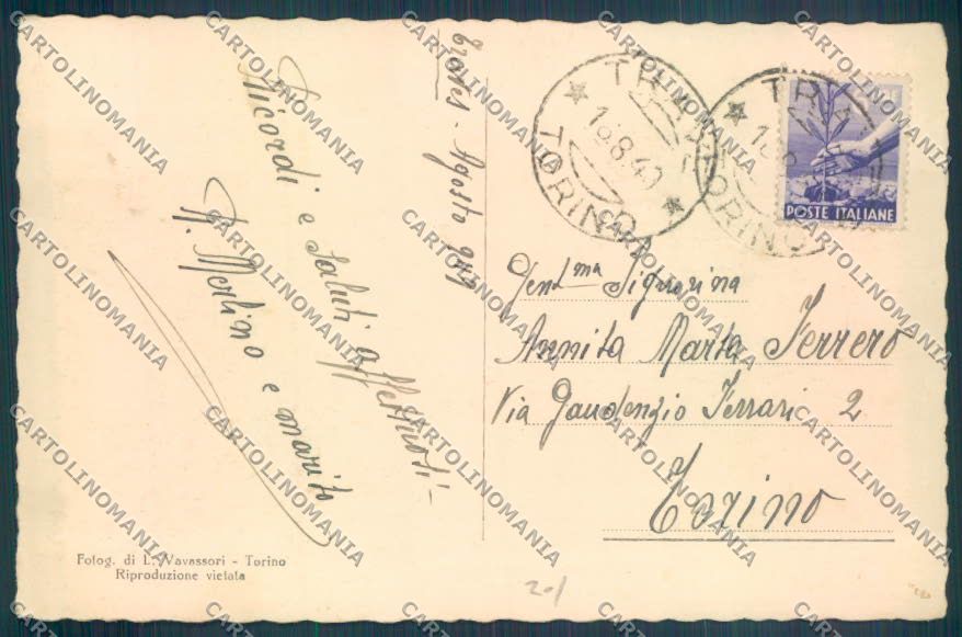 Torino Traves cartolina ZT1648 – retro
