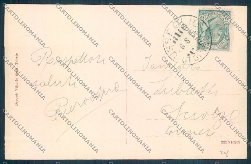 Torino Usseglio Piazzette cartolina ZT1659 – retro