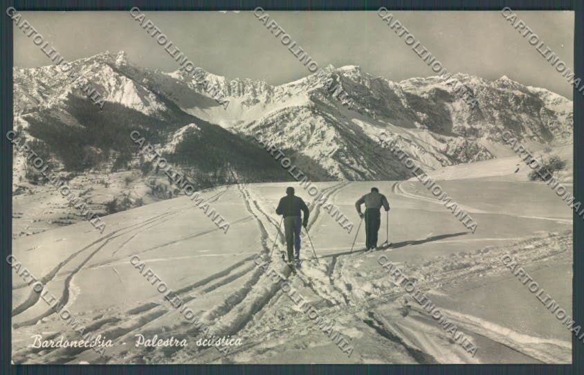 Torino Bardonecchia Nevicata Sci Foto cartolina ZT1689 – fronte
